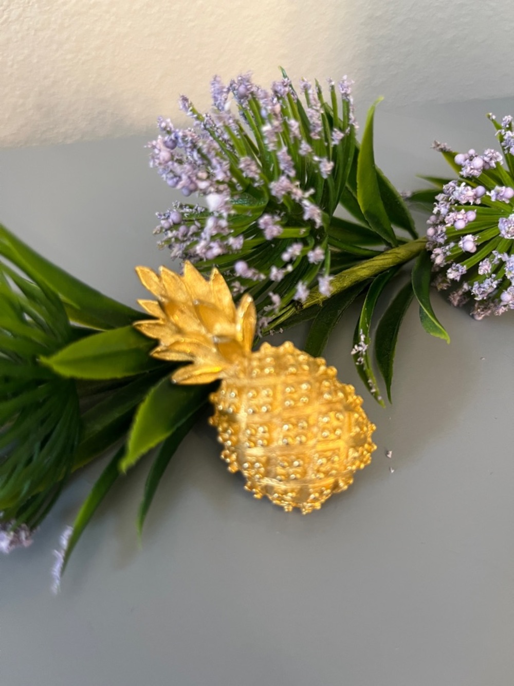 Gold & Silver Decorative Brooch Trio — Rose, Pineapple & Rope Knot - Picture 2 of 6